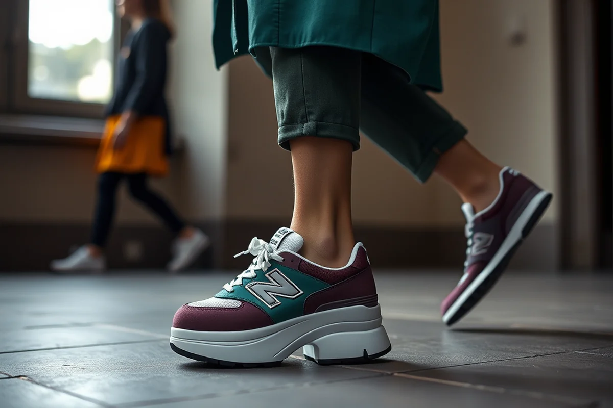 new balance platform sneakers — New Balance Platform Sneakers (step by step)
